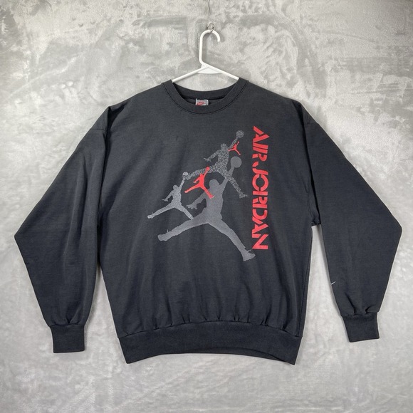 Vintage Nike Air Jordan Shirt men's XL Crew Neck 80s Sweatshirt Y2K Graphic VTG